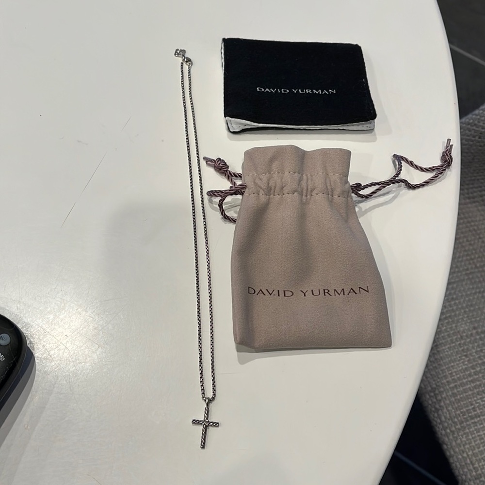 David Yurman Cable Classics Cross Necklace